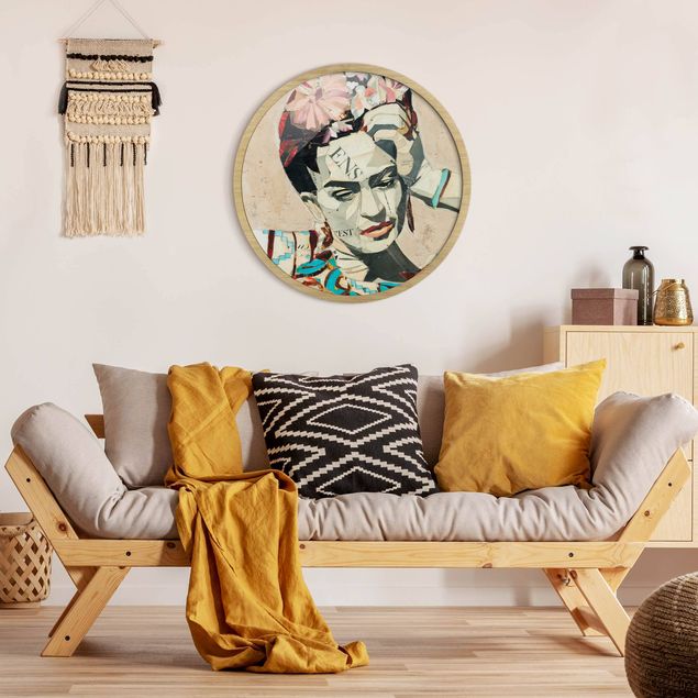 Framed prints round Frida Kahlo - Collage No.1