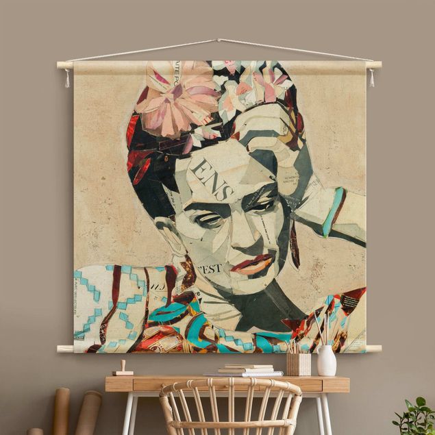 extra large wall tapestry Frida Kahlo - Collage No.1