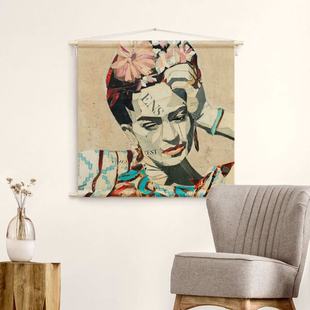tapestry wall hanging Frida Kahlo - Collage No.1