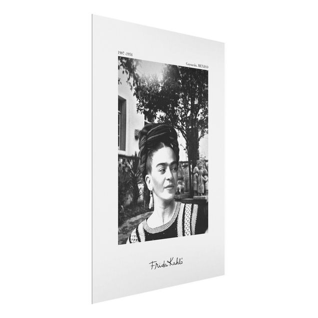 Black and white art Frida Kahlo Photograph Portrait In The Garden