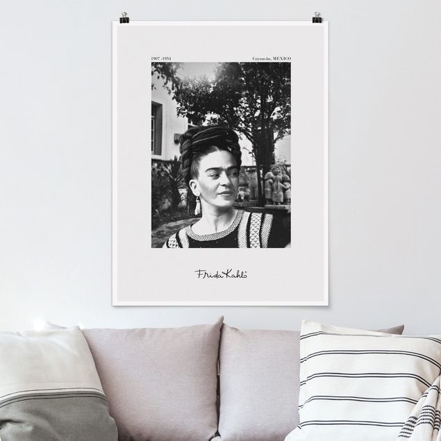 Art prints Frida Kahlo Photograph Portrait In The Garden