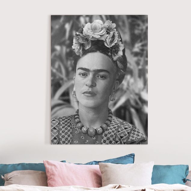 Art posters Frida Kahlo Photograph Portrait With Flower Crown