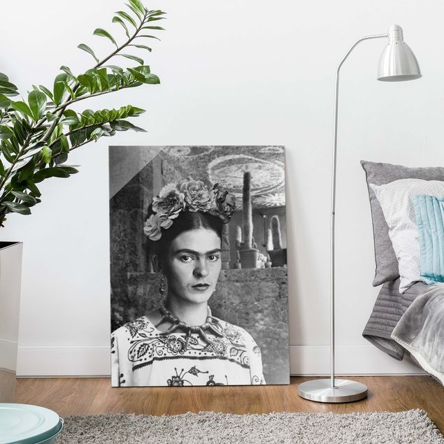Prints modern Frida Kahlo Photograph Portrait With Cacti