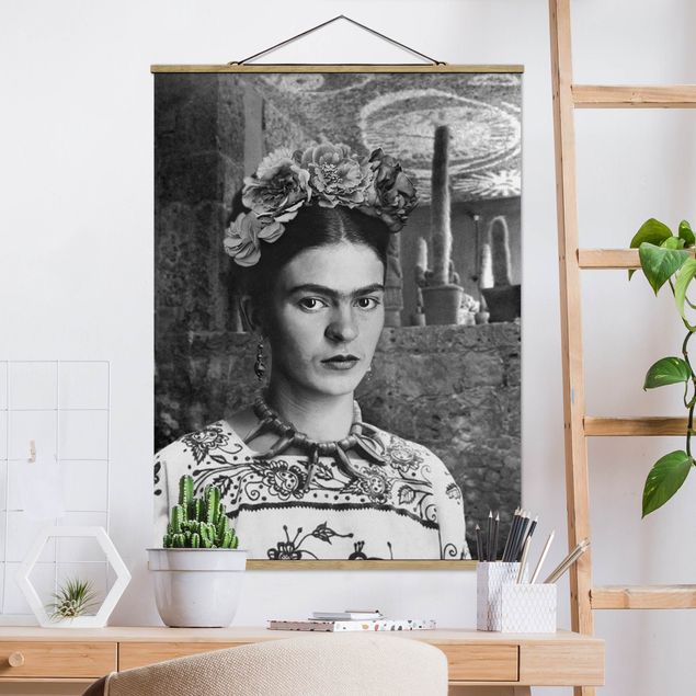 Art prints Frida Kahlo Photograph Portrait With Cacti