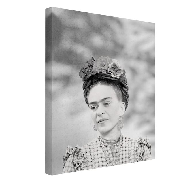 Black and white art Frida Kahlo Portrait