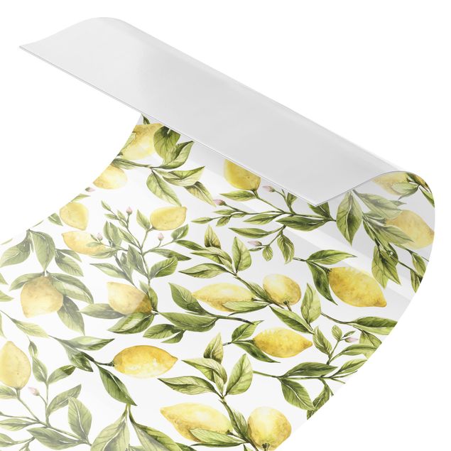 Adhesive films Fruity Lemons With Leaves