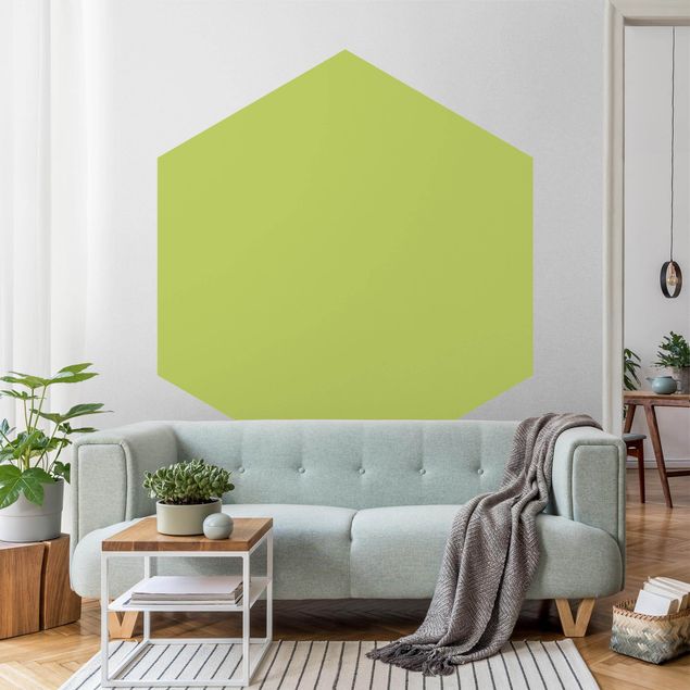 Hexagonal wallpapers Spring Green