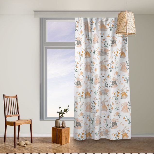 made to measure curtains Spring Rabbits