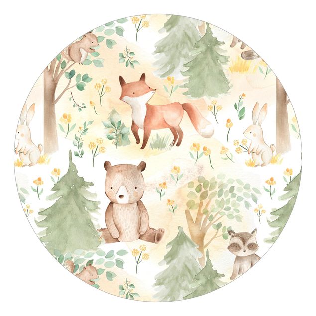 Wallpapers forest Fox And Hare With Trees
