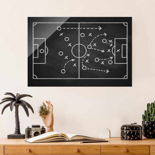 Nursery decoration Football Strategy On Blackboard