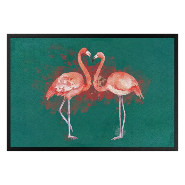 contemporary rugs Flamingos