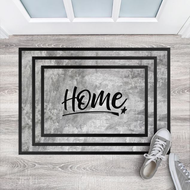 Welcome mat Home Concrete Look