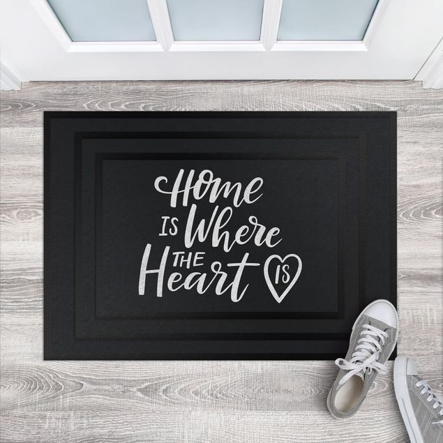 Welcome mat Home Is where the Heart Is
