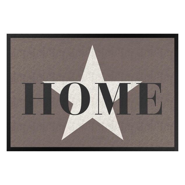 Funny front door mats Home Stars White