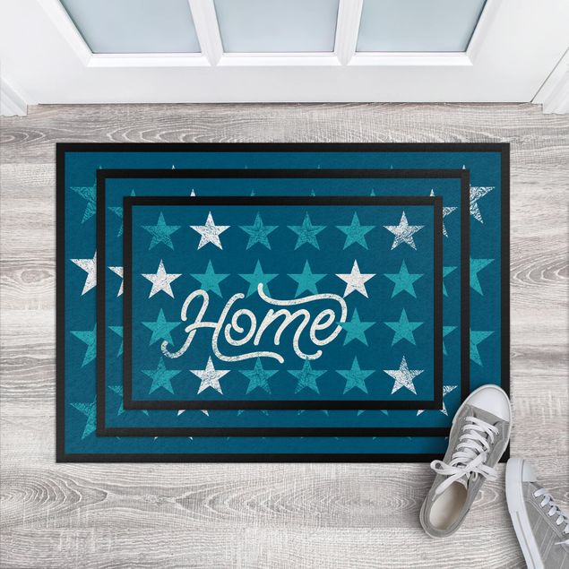 Doormats star Home Stars Blue