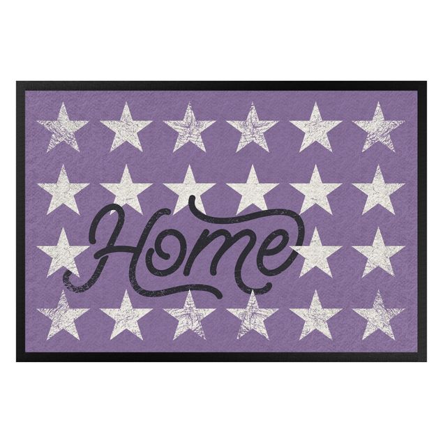 Funny welcome mats Home Stars Lilac