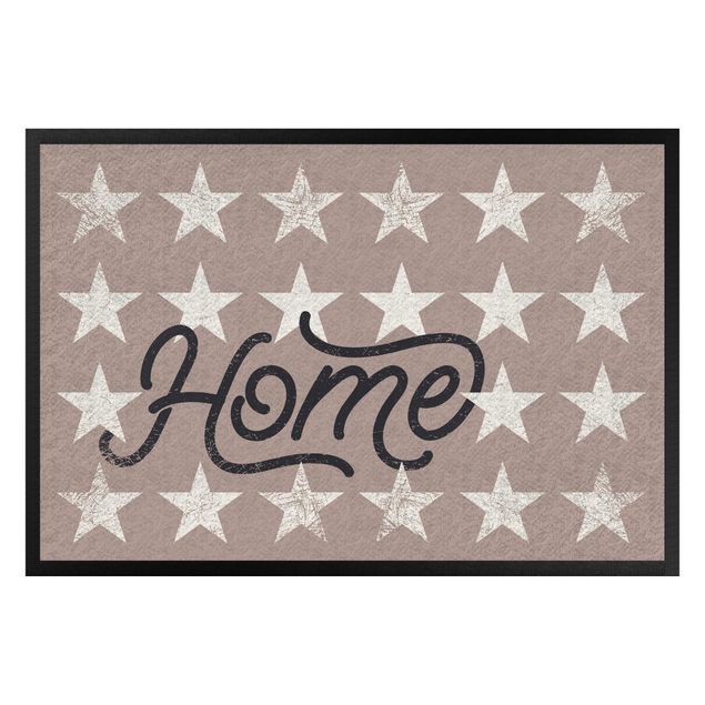 Funny welcome mats Home Stars Taupe