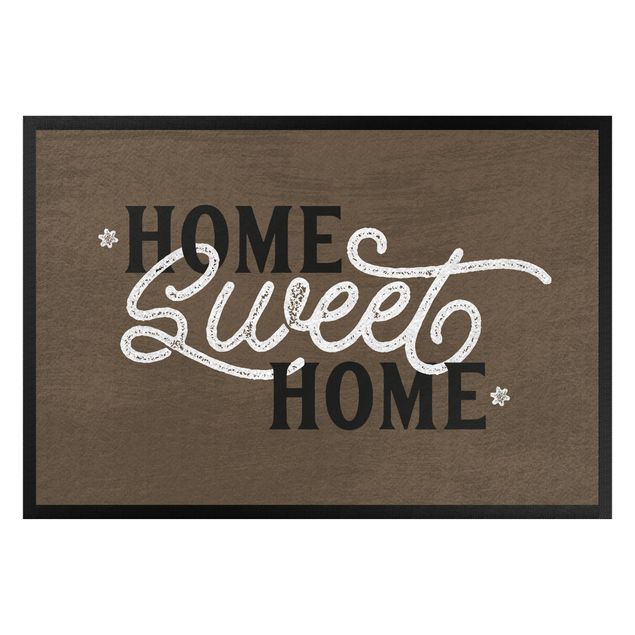 Doormats funny Home sweet Home shabby Brown