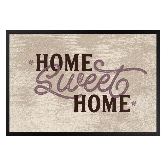 Funny front door mats Home sweet Home shabby white
