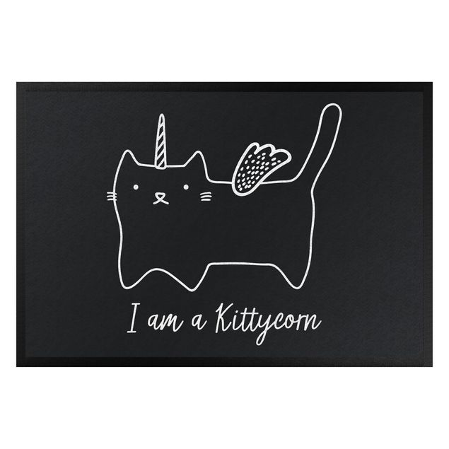 Funny welcome mats Kittycorn
