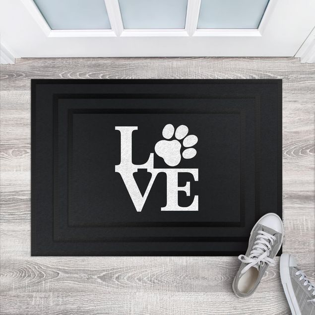 Dog doormat Love Paw