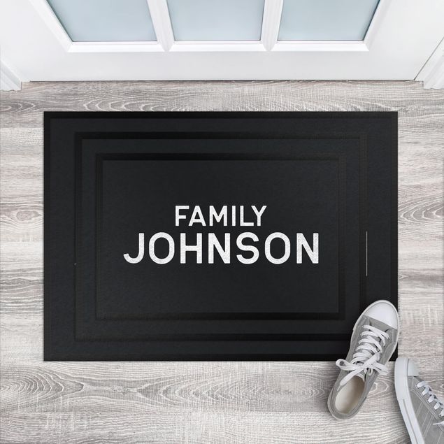 Funny front door mats Family Surname