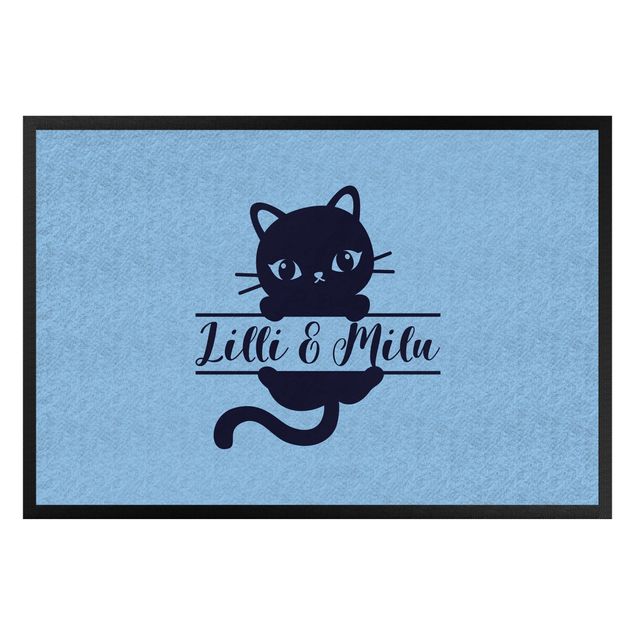 Custom door mats Cat With Own Words