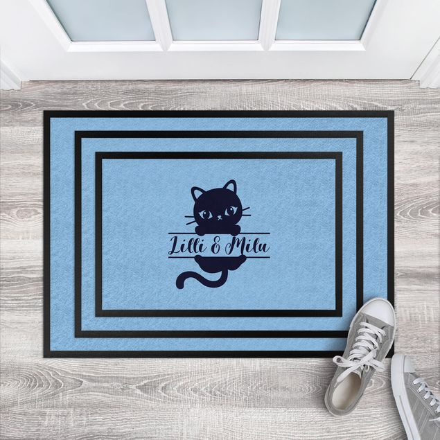 Funny welcome mats Cat With Own Words