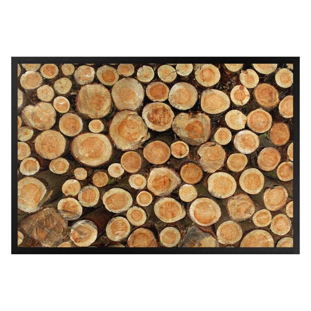 Doormats wood No.YK18 Tree Trunks