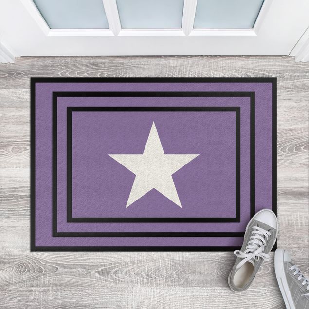 contemporary rugs Star In Lilac