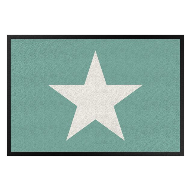 Doormats star Star In Turquoise
