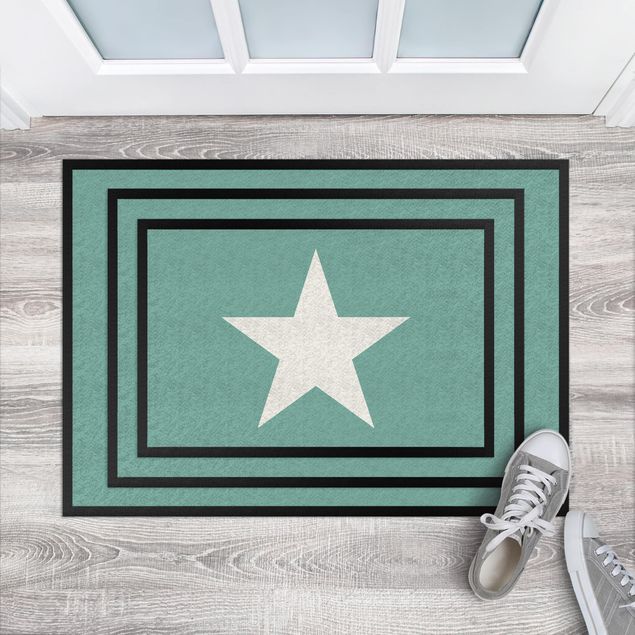modern area rugs Star In Turquoise