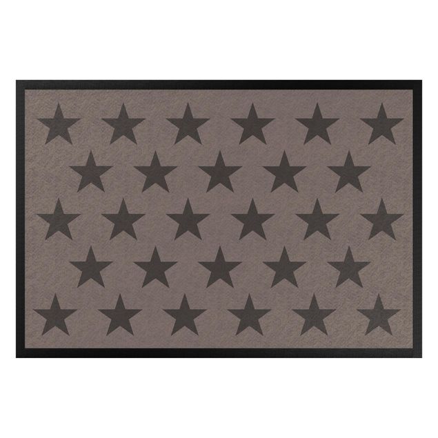Doormats star Stars Staggered Grey Brown