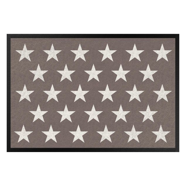 Doormats star Stars Staggered Grey Brown White