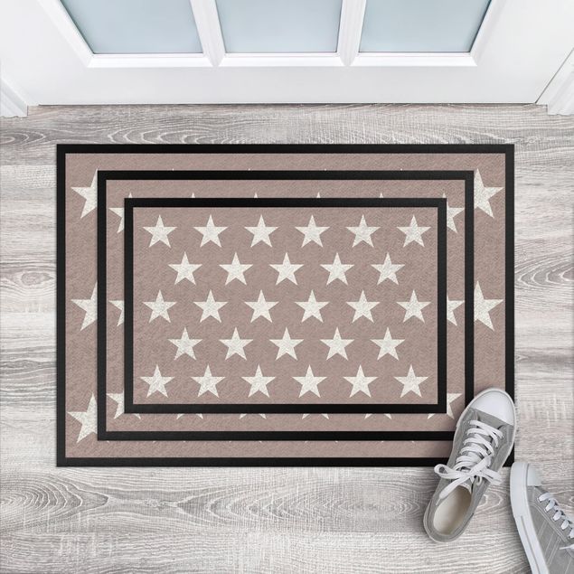 modern area rugs Stars Staggered Taupe