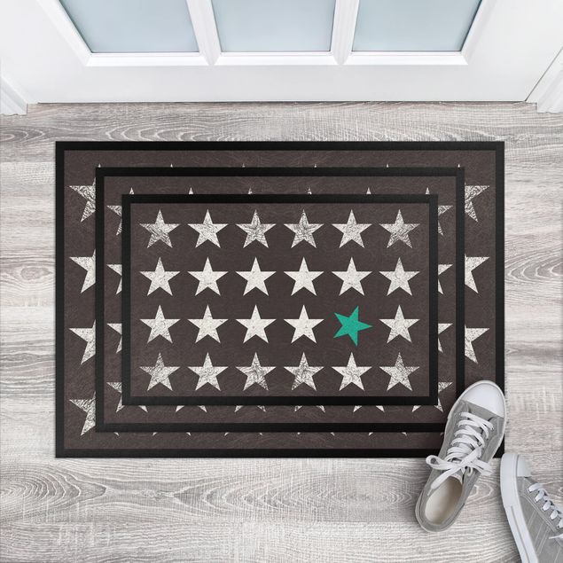 Modern rugs Turquoise Star