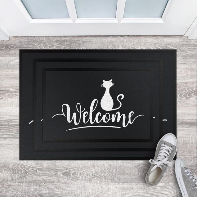 Welcome mat Welcome Cat