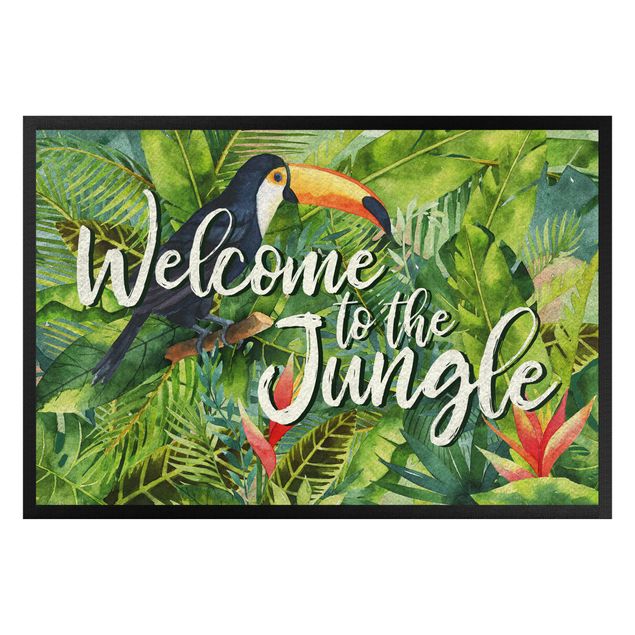 Funny front door mats Welcome to the Jungle