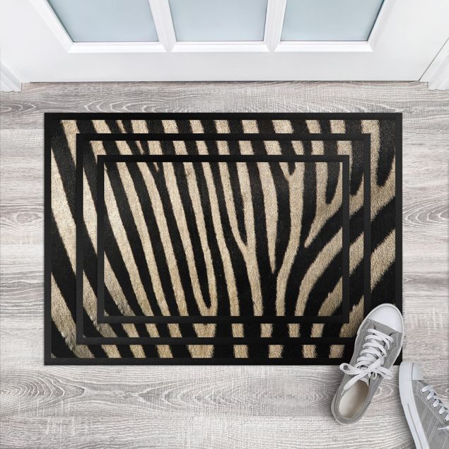 Animal print rugs Zebra Skin