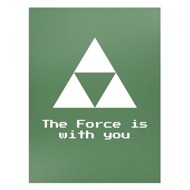 Framed quotes Gaming Symbol The Force is with You