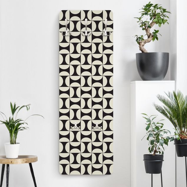 Coat rack patterns Geometrical Tile Arches Sand With Border