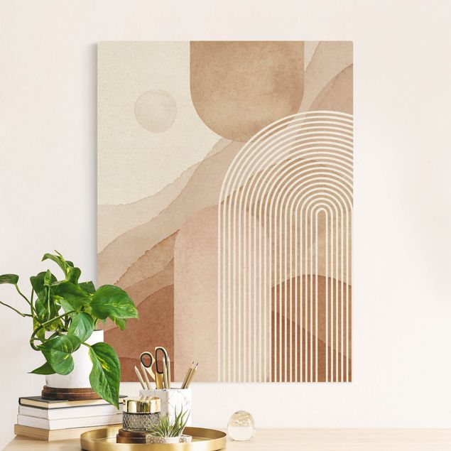 Prints modern Geometrical Shapes - Rainbow Landscape