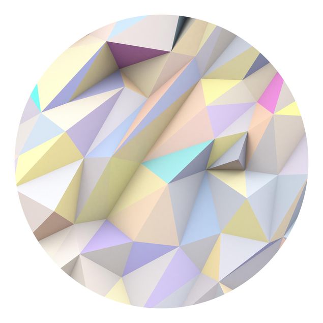 Wallpapers patterns Geometric Pastel Triangles In 3D