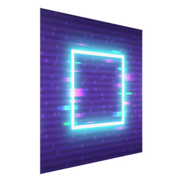 Glas Magnetboard Geometrical Square In Neon Colours