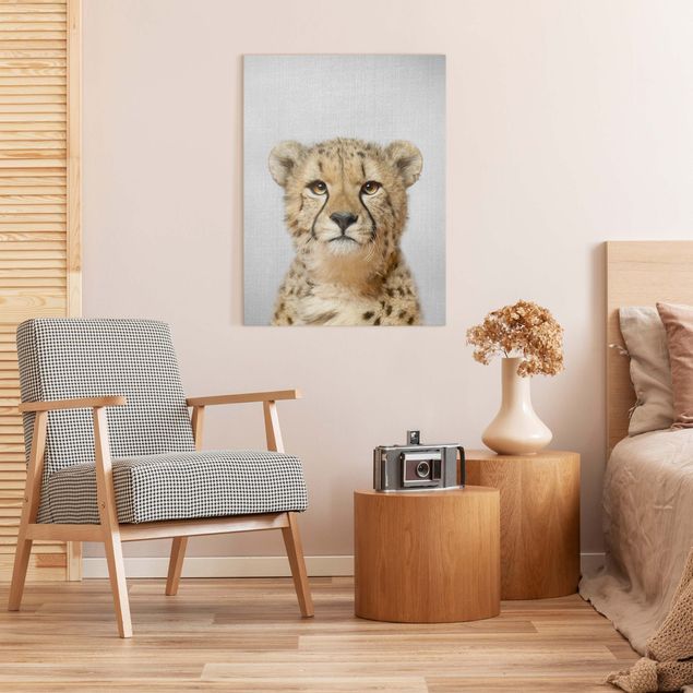 Canvas black and white Cheetah Gerald