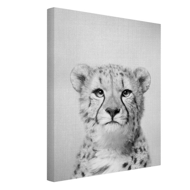 Animal wall art Cheetah Gerald Black And White