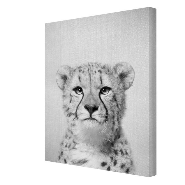 Black and white art Cheetah Gerald Black And White