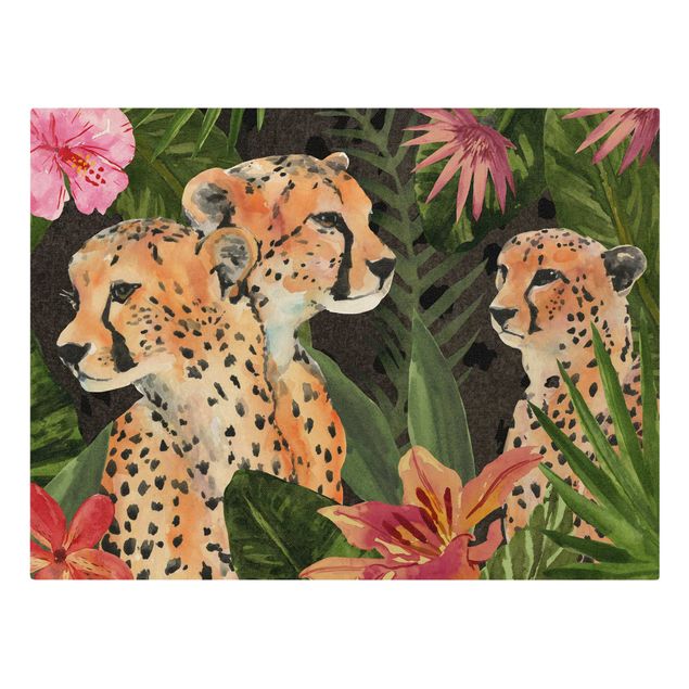 Prints floral Three Cheetahs In The Jungle