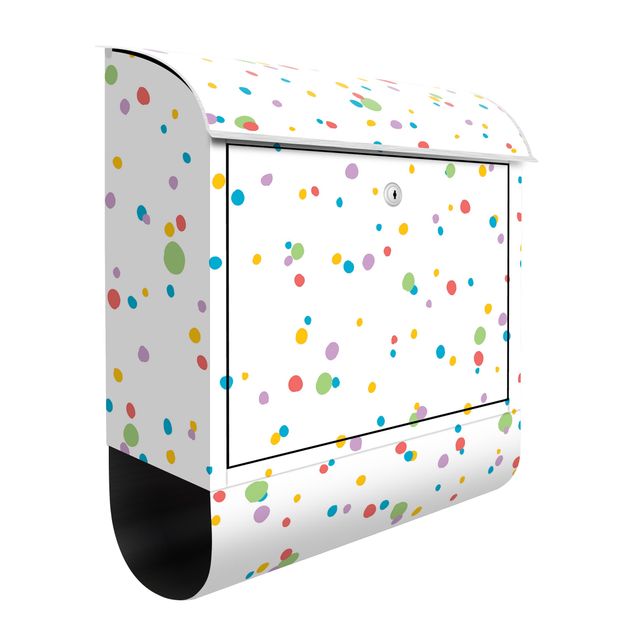 Letterboxes multicoloured Drawn Little Dots Colourful