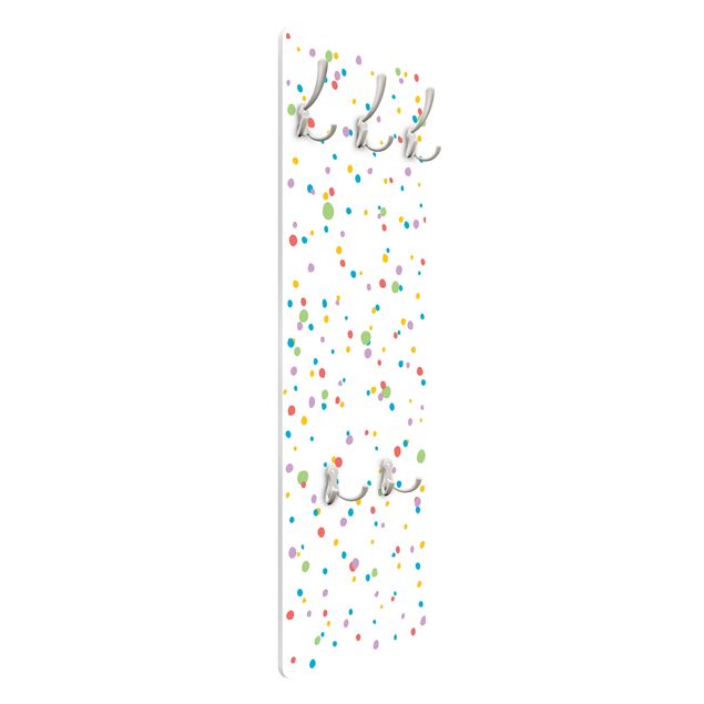 Wall coat hanger Drawn Little Dots Colourful